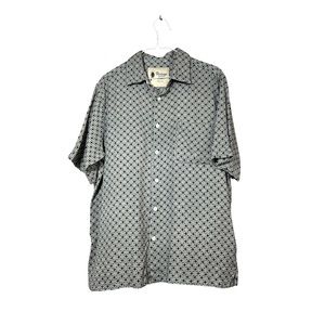 Vintage Patterned Silk Button-Down